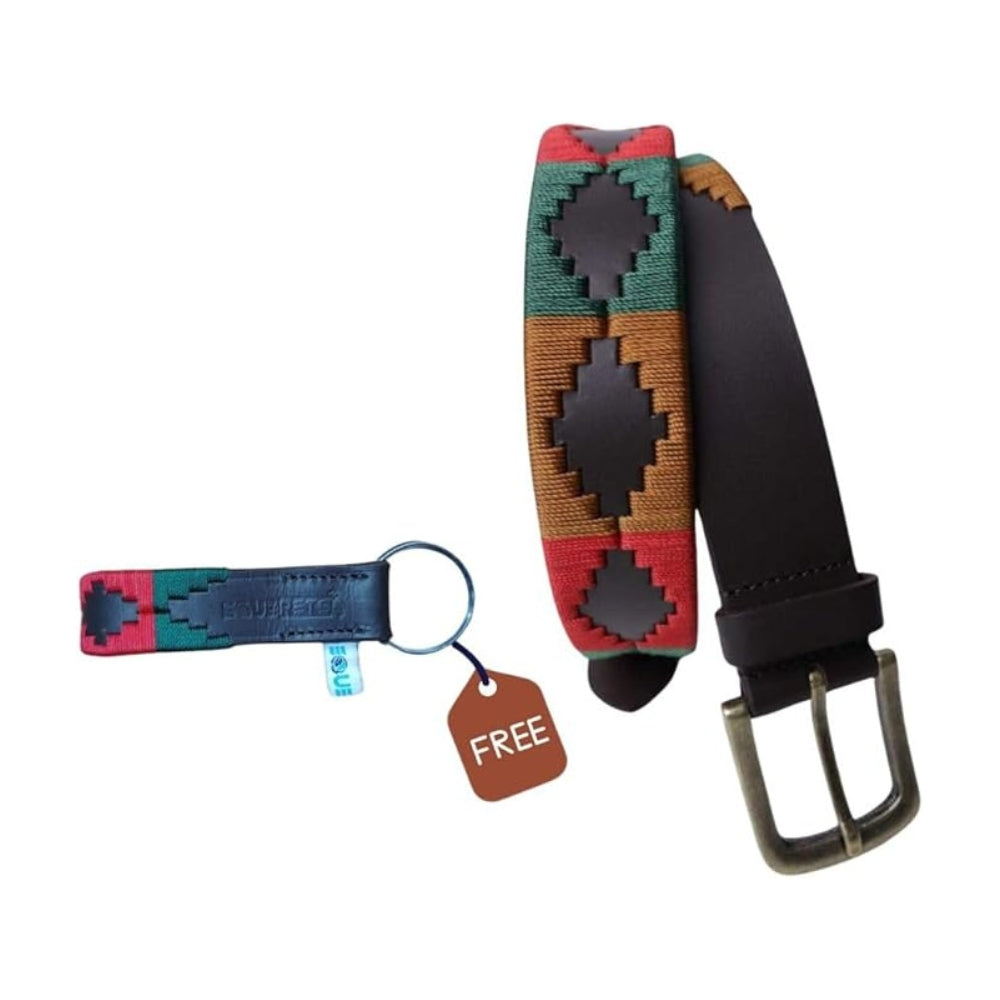 Sezamia Unisex Argentina Premium Leather Polo Belt | Handcrafted, Elegant, Durable, & Adjustable Fit (Multicolor)