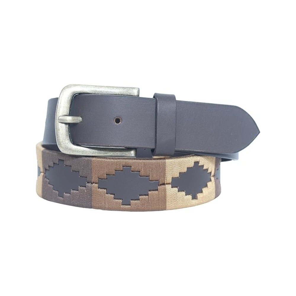 Sezamia Unisex Argentina Premium Leather Polo Belt | Handcrafted, Elegant, Durable, & Adjustable Fit (Chocolate Brown))