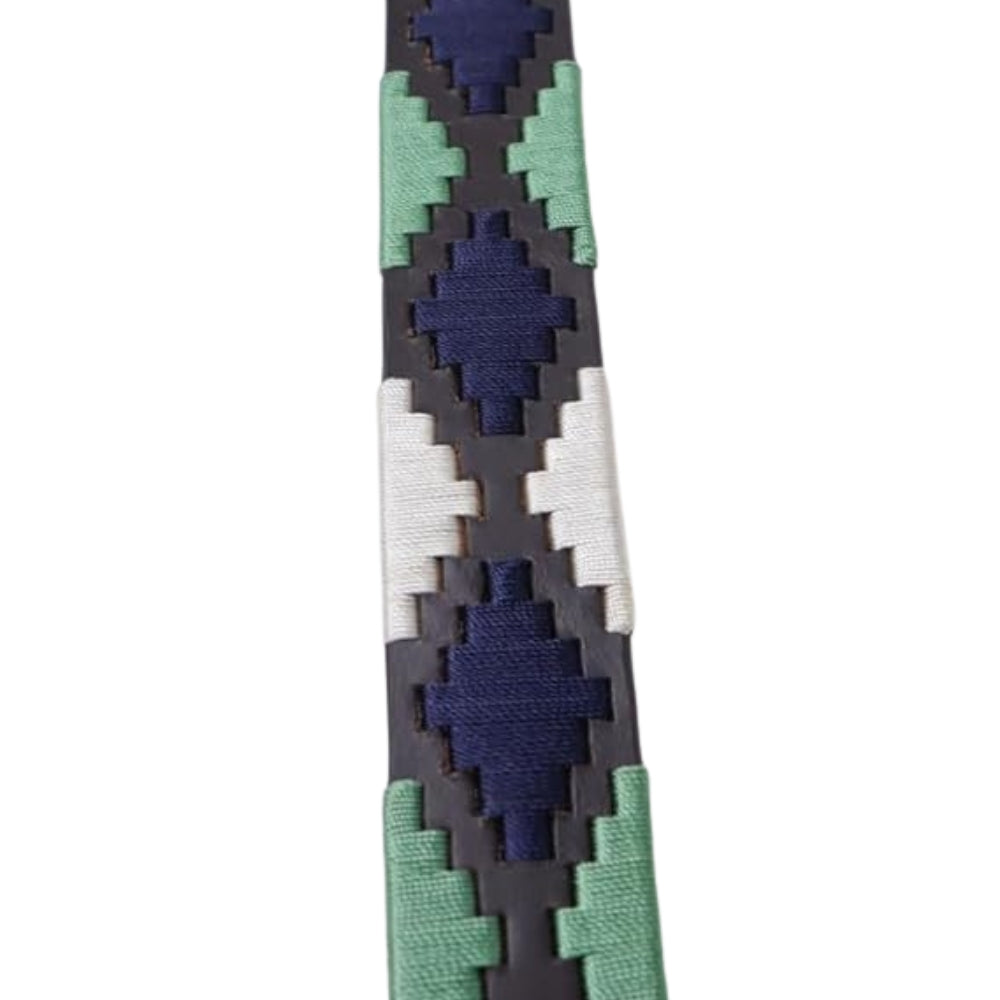 Sezamia Unisex Argentina Premium Leather Polo Belt | Handcrafted, Elegant, Durable, & Adjustable Fit (Dull Green)