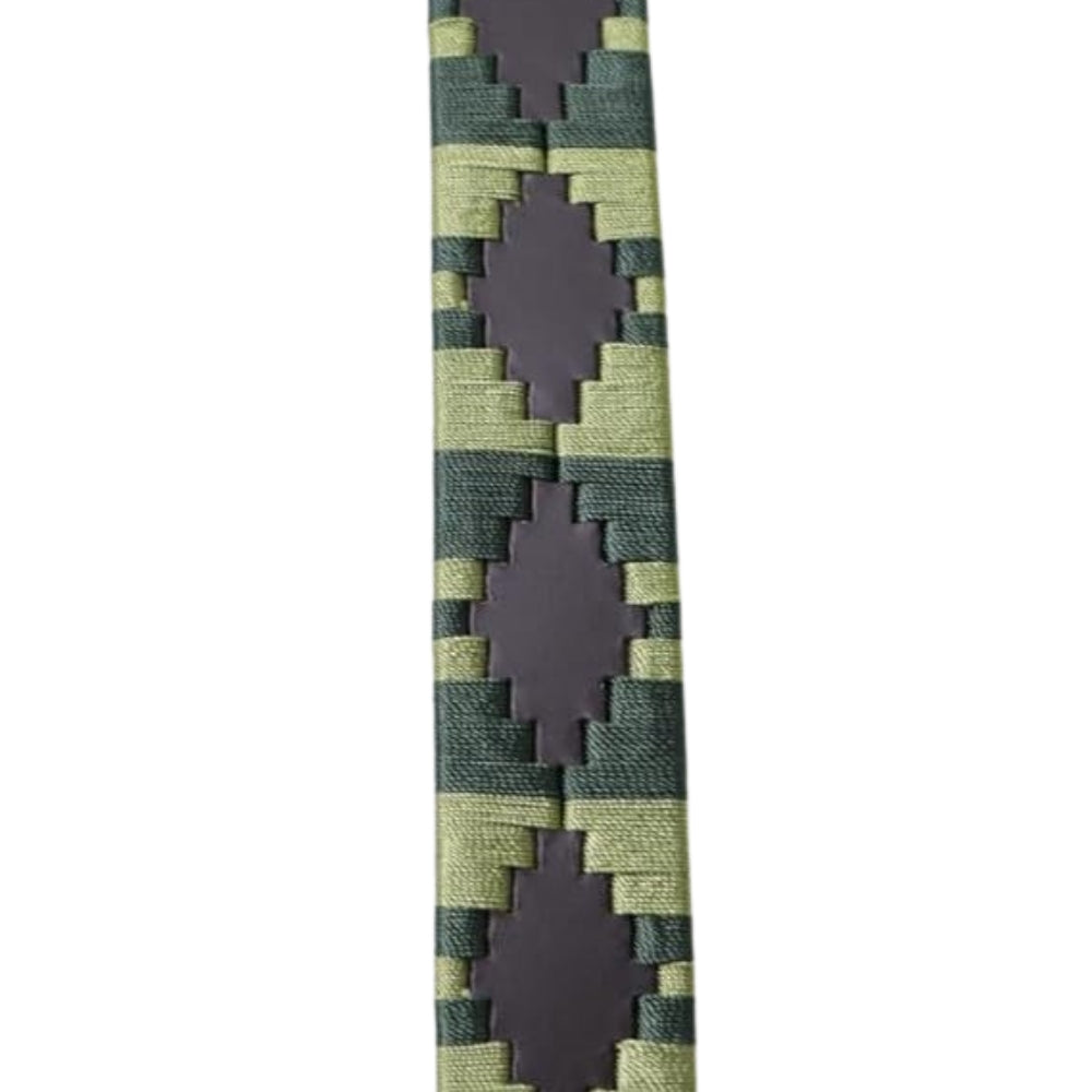 Sezamia Unisex Argentina Premium Leather Polo Belt | Handcrafted, Elegant, Durable, & Adjustable Fit (Olive Green)