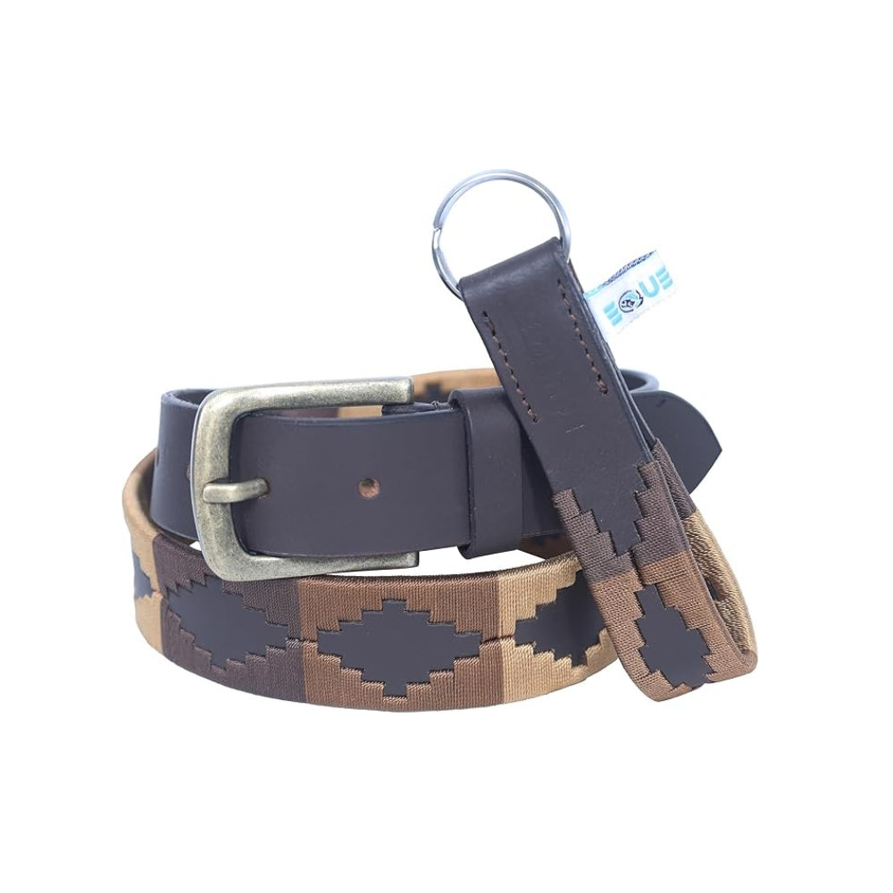 Sezamia Unisex Argentina Premium Leather Polo Belt | Handcrafted, Elegant, Durable, & Adjustable Fit (Chocolate Brown))