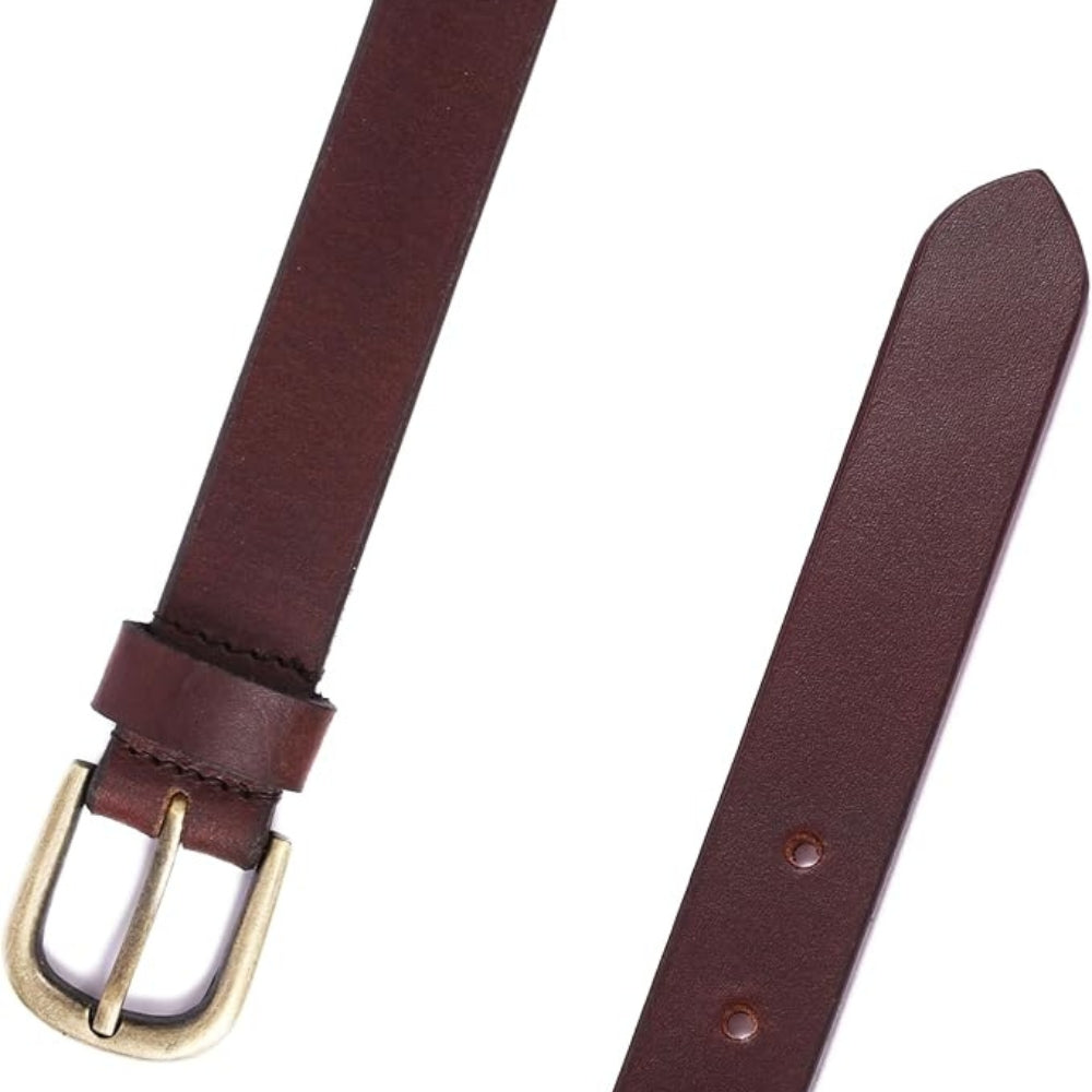 Sezamia Unisex Argentina Premium Leather Polo Belt | Handcrafted, Elegant, Durable, & Adjustable Fit (Beige & Brown)